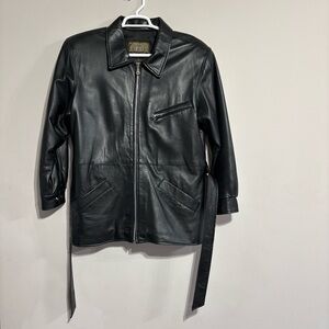 Black Laurence Roy Leather Jacket